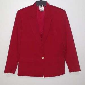 Mary Kay Vintage Red Blazer Size 8